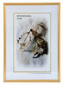 Алюминиевая рамка 50x50 золотая для фото, дипломов, сертификатов
